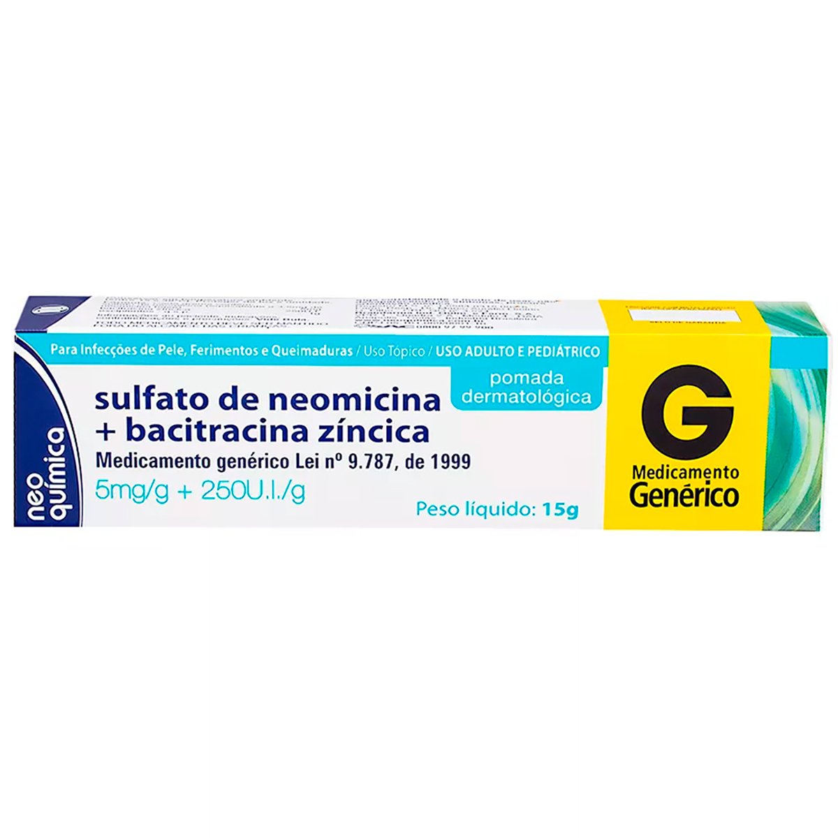 Sulfato De Neomicina+Bacitracina Zincica Pomada 15g