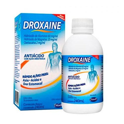 Droxaine 240ml Suspensão Oral 60m+20mg/=2mg/mL