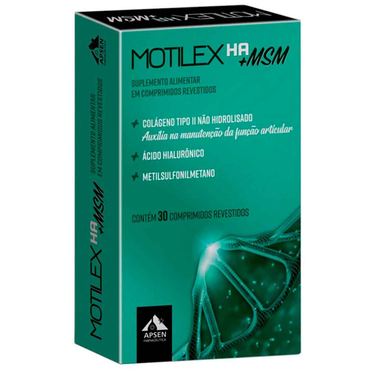 Motilex Ha+ MSM 30 Comprimidos Revestidos Apsen