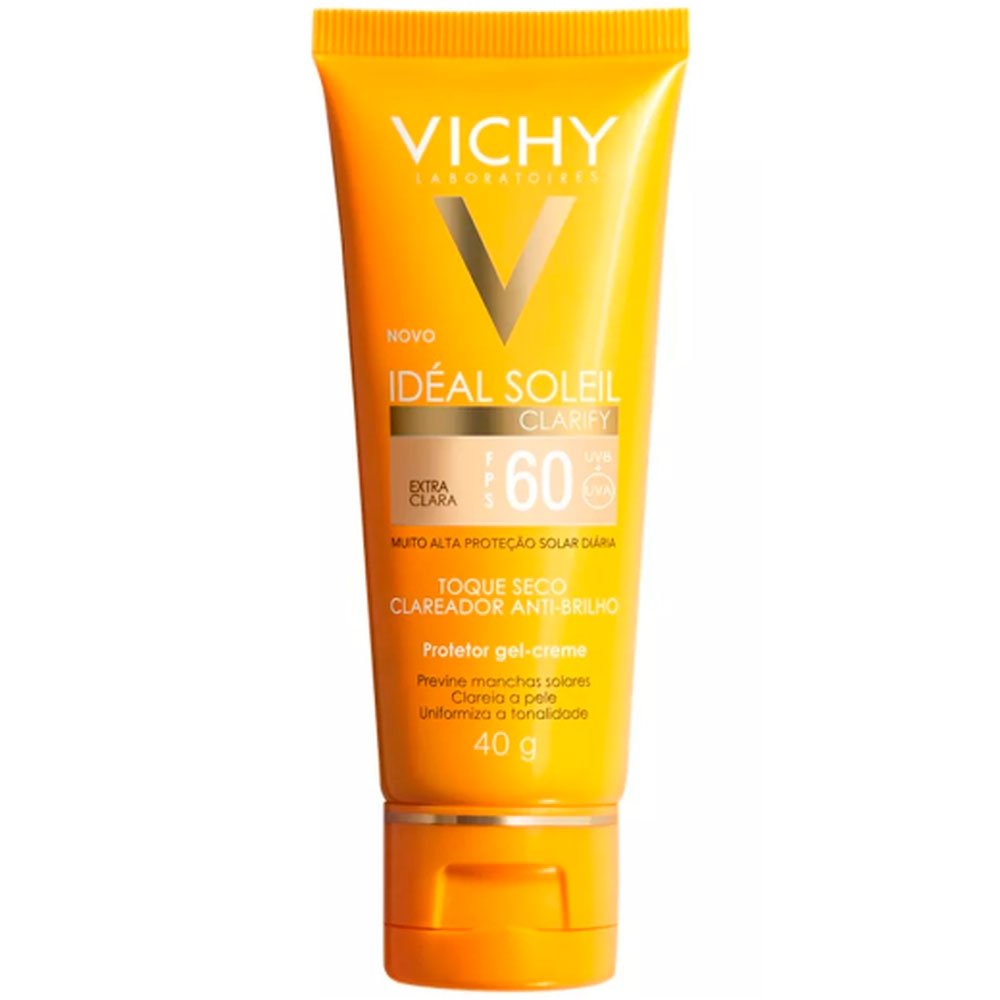 Protetor Solar Facial Vichy Idéal Soleil Clarify Extra Clara FPS60 40g