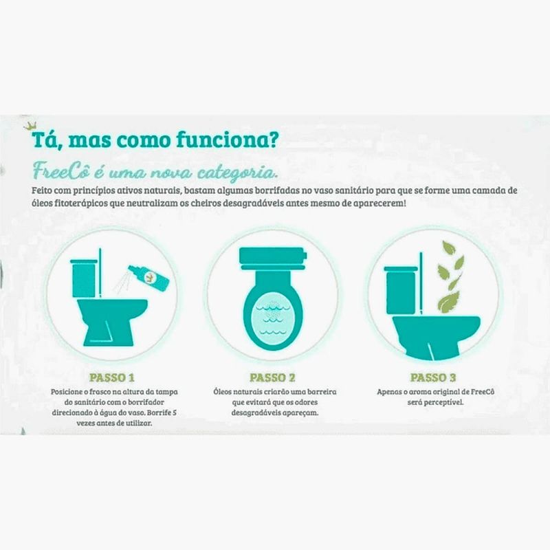 Bloqueador de Odores Sanitários Freecô Original 60ml