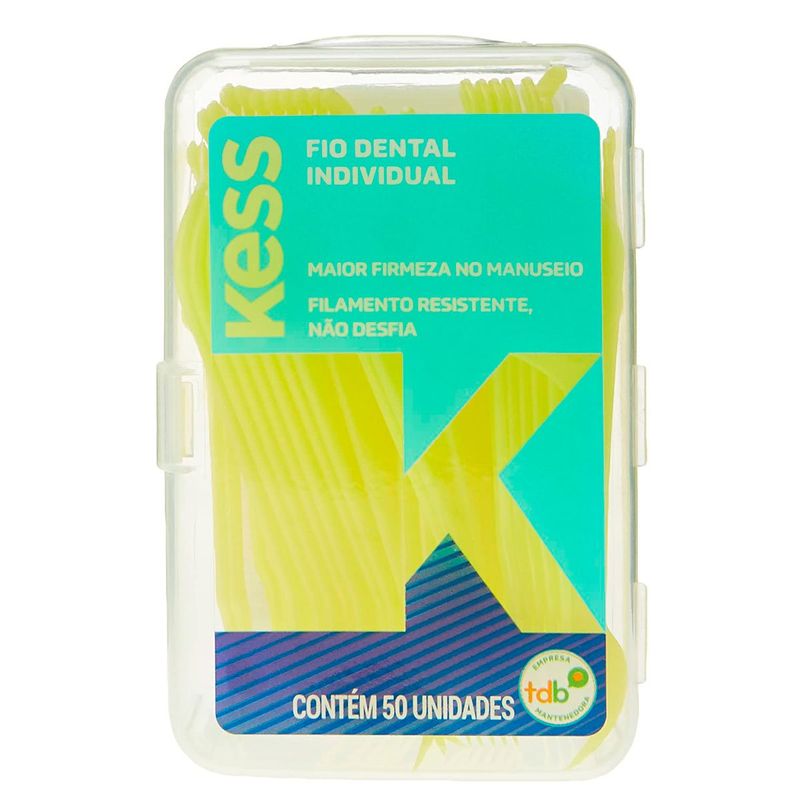 Fio Dental Individual Kless Com 50 Unidades
