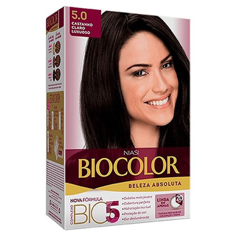 Coloração Biocolor 5.0 Castanho Claro Luxuoso