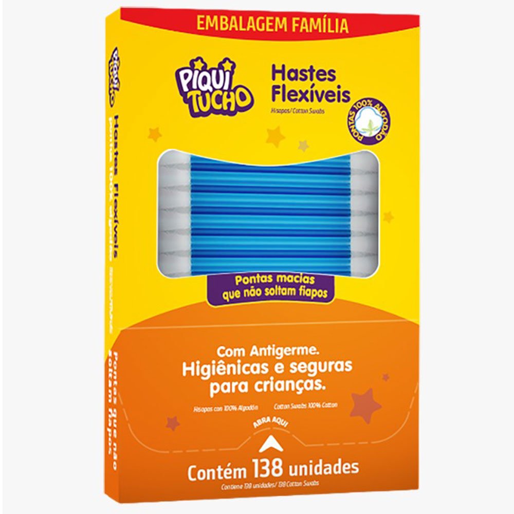 Hastes Flexiveis Piquitucho 138 Unidades
