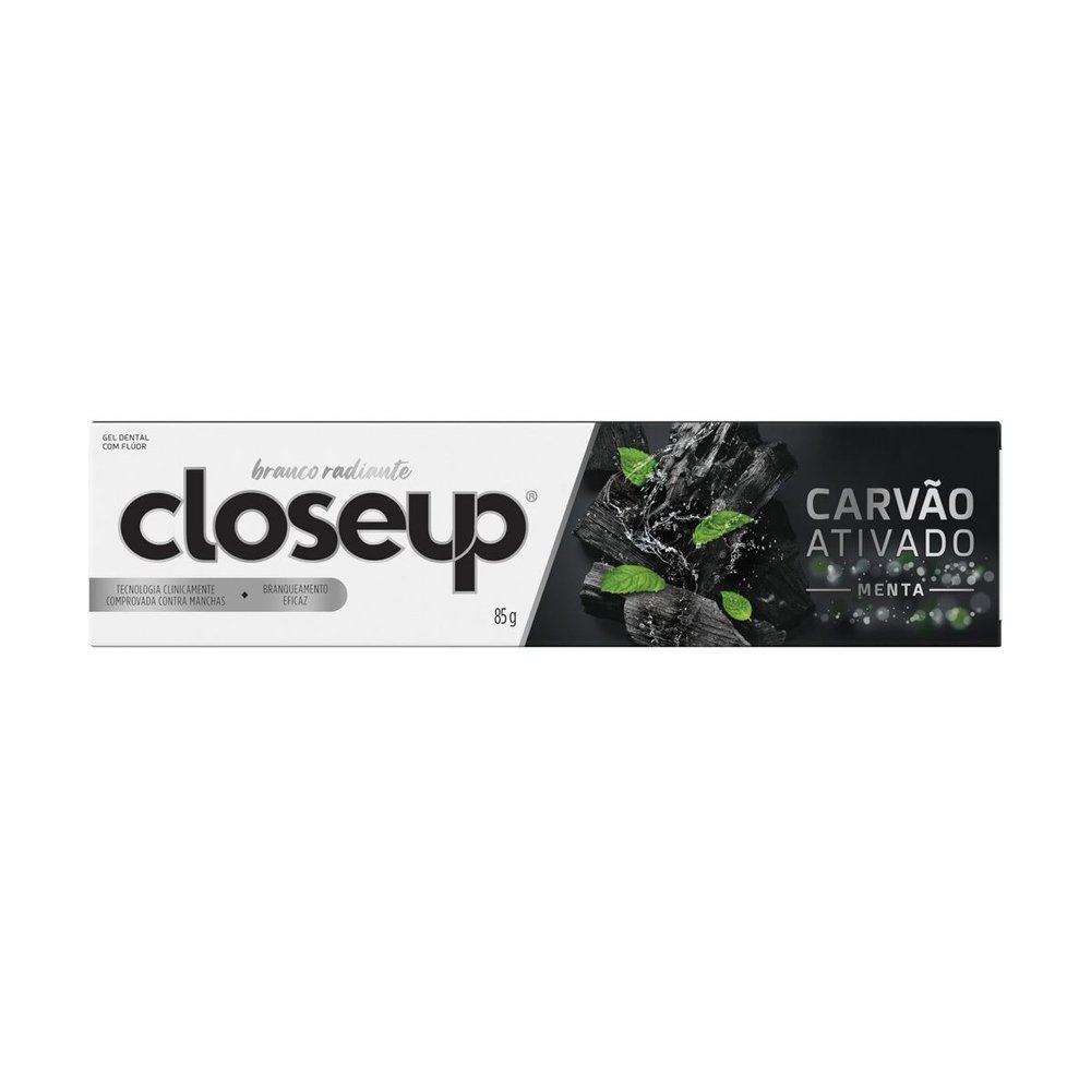 Creme Dental Close-Up Carvão Ativado Menta 85g