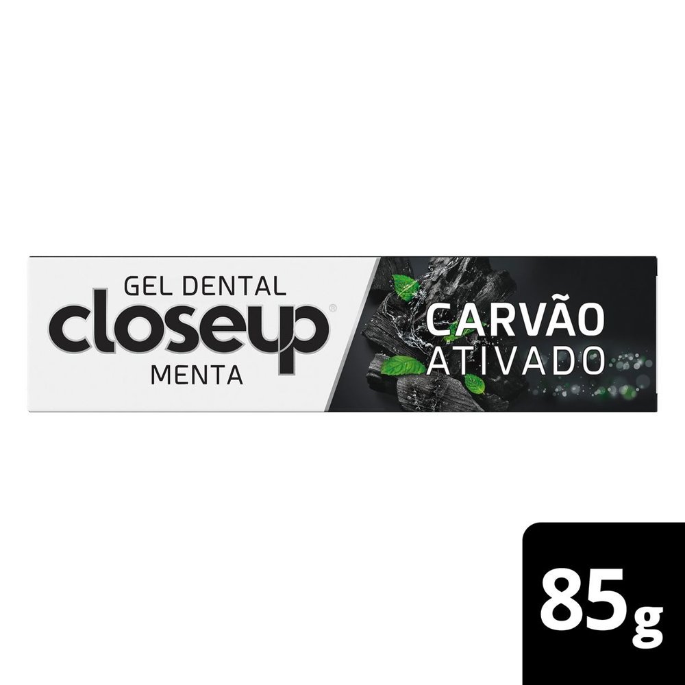 Creme Dental Close-Up Carvão Ativado Menta 85g