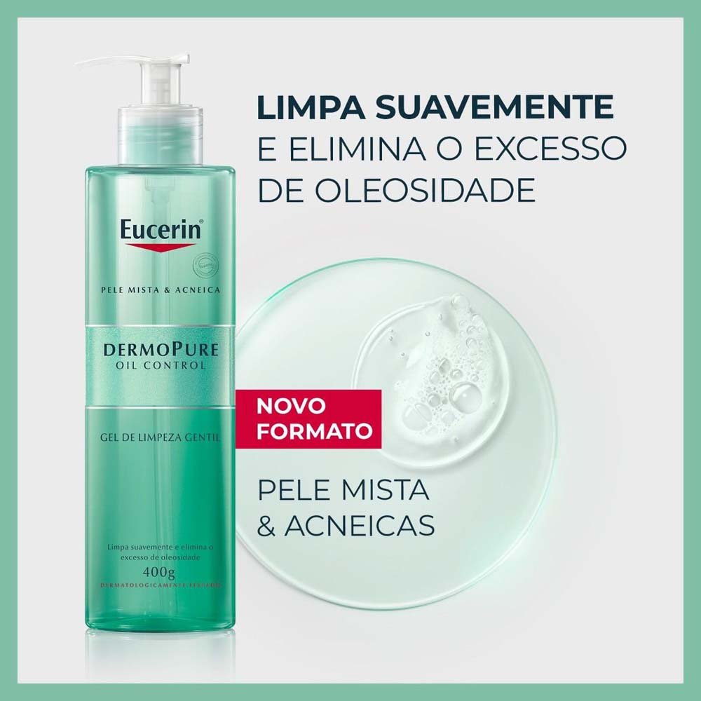 Gel de Limpeza Eucerin Dermo Pure Oil Control Gentil 400g