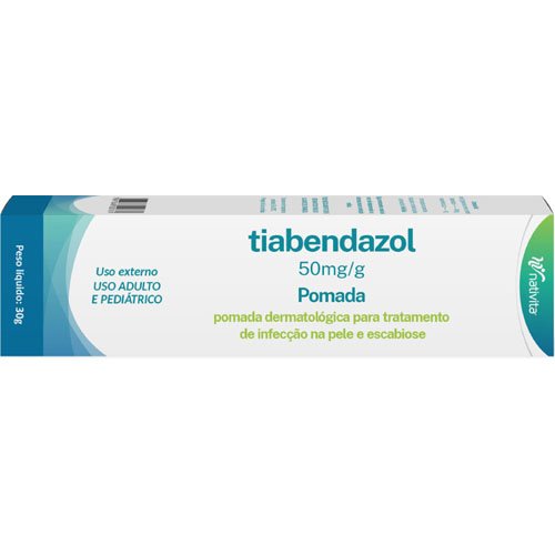 Tiabendazol 50mg/g 30g Pomada Tratamento de Infecção na Pele e ...