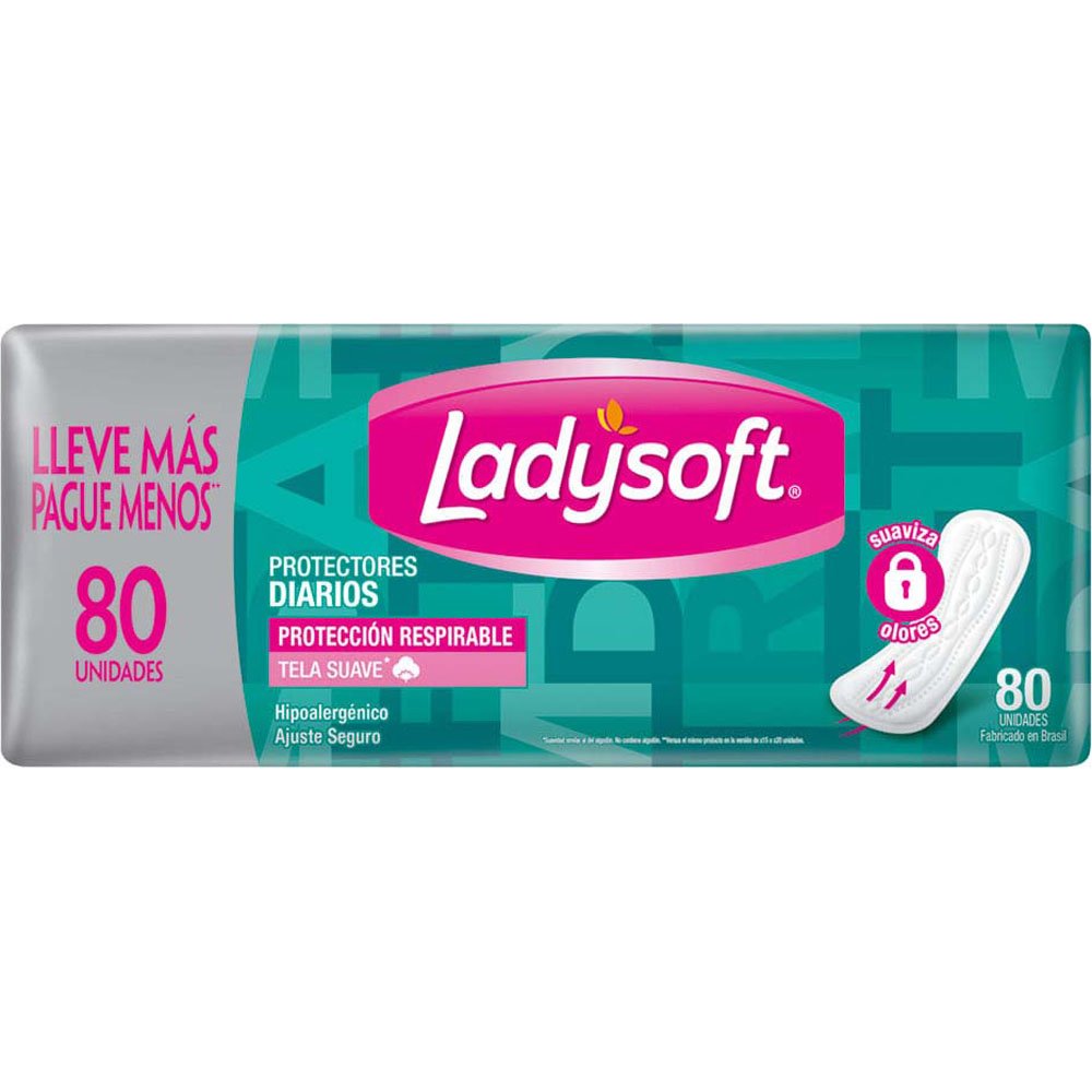 Protetor Diário LadySoft Suave 80 Unidades