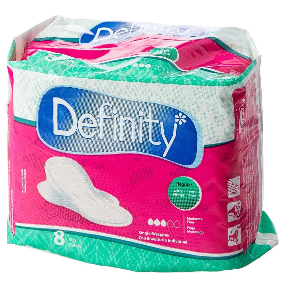 Absorvente Definity com Abas 8 Unidades