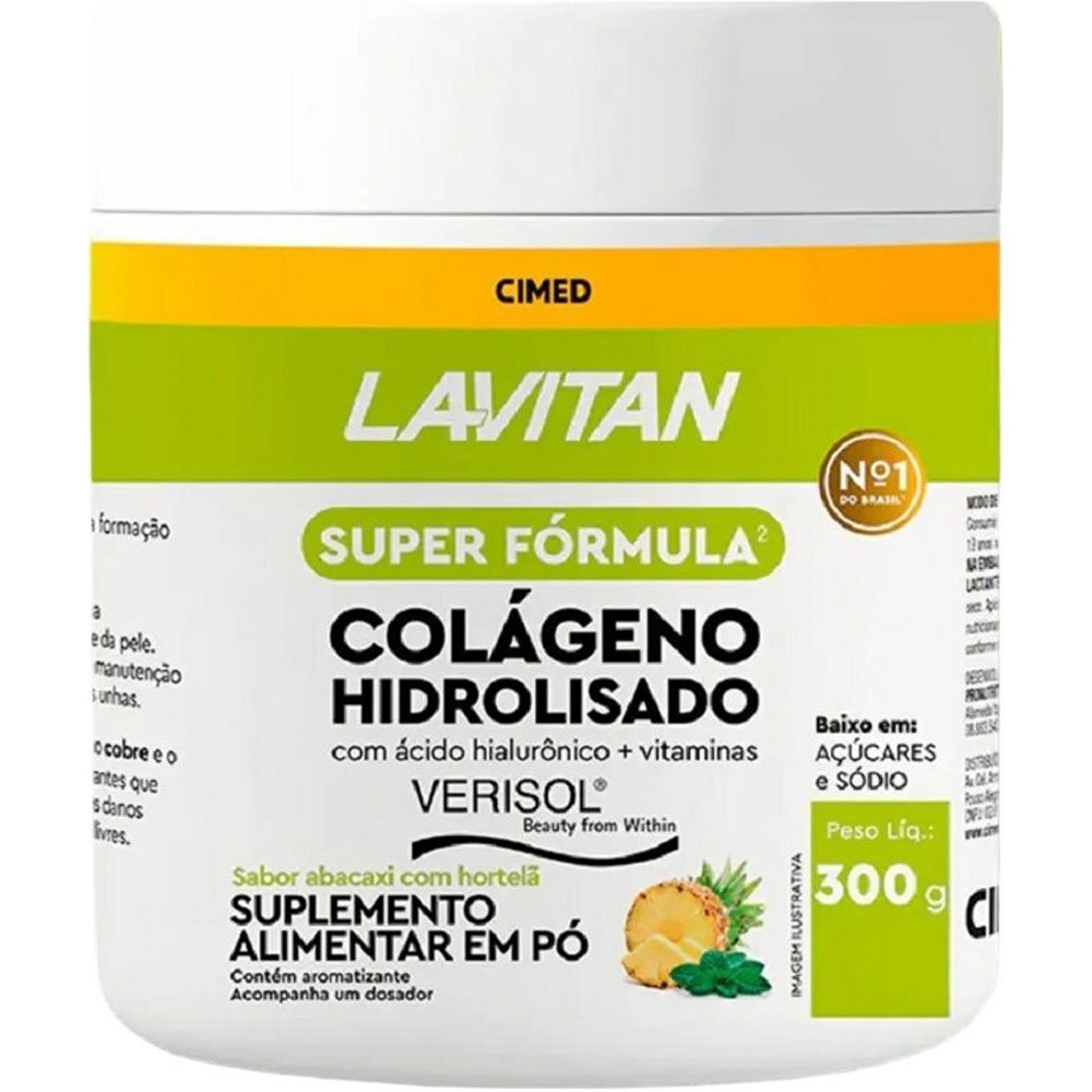 Lavitan Colágeno Hidrolisado Ácido Hialurônico + Vitaminas Verisol ...