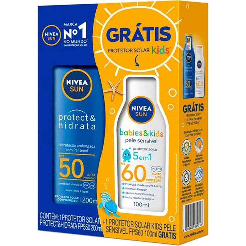 kit-protetor-solar-corporal-nivea-sun-1-protetor-adulto-protect--hidrata-fps-50-200ml--1-protetor-kids-fps-60-100ml_1