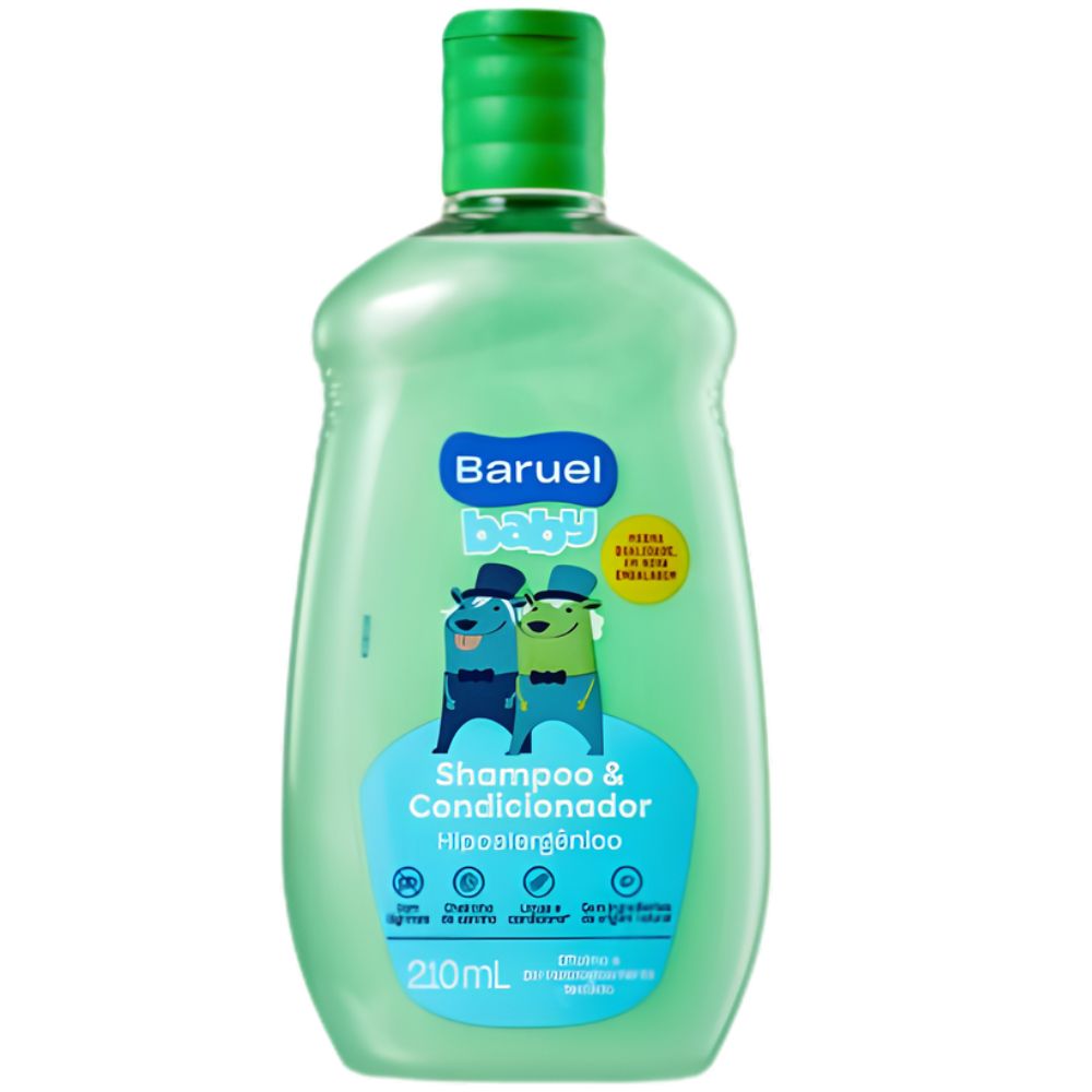 Shampoo e Condicionador Infantil Baruel Turma da Xuxinha 2 em 1