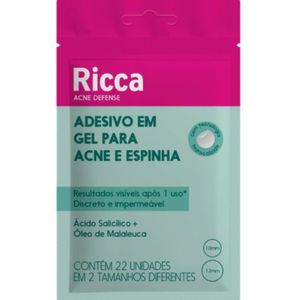 Adesivo em Gel Para Acne e Espinhas Ricca 22 Unidades