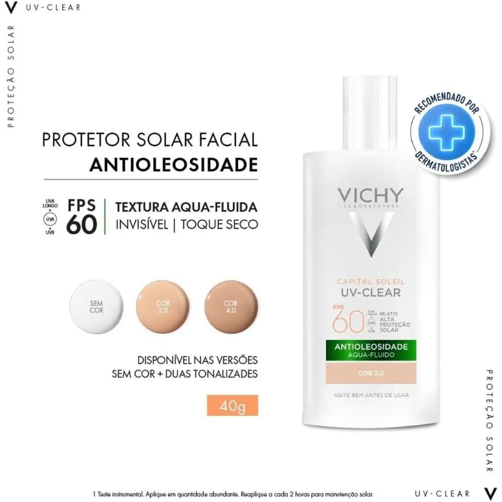 ファンデーション Vickyy Protetor Solar Facial Vichy Cor 2.0 FPS60 40g