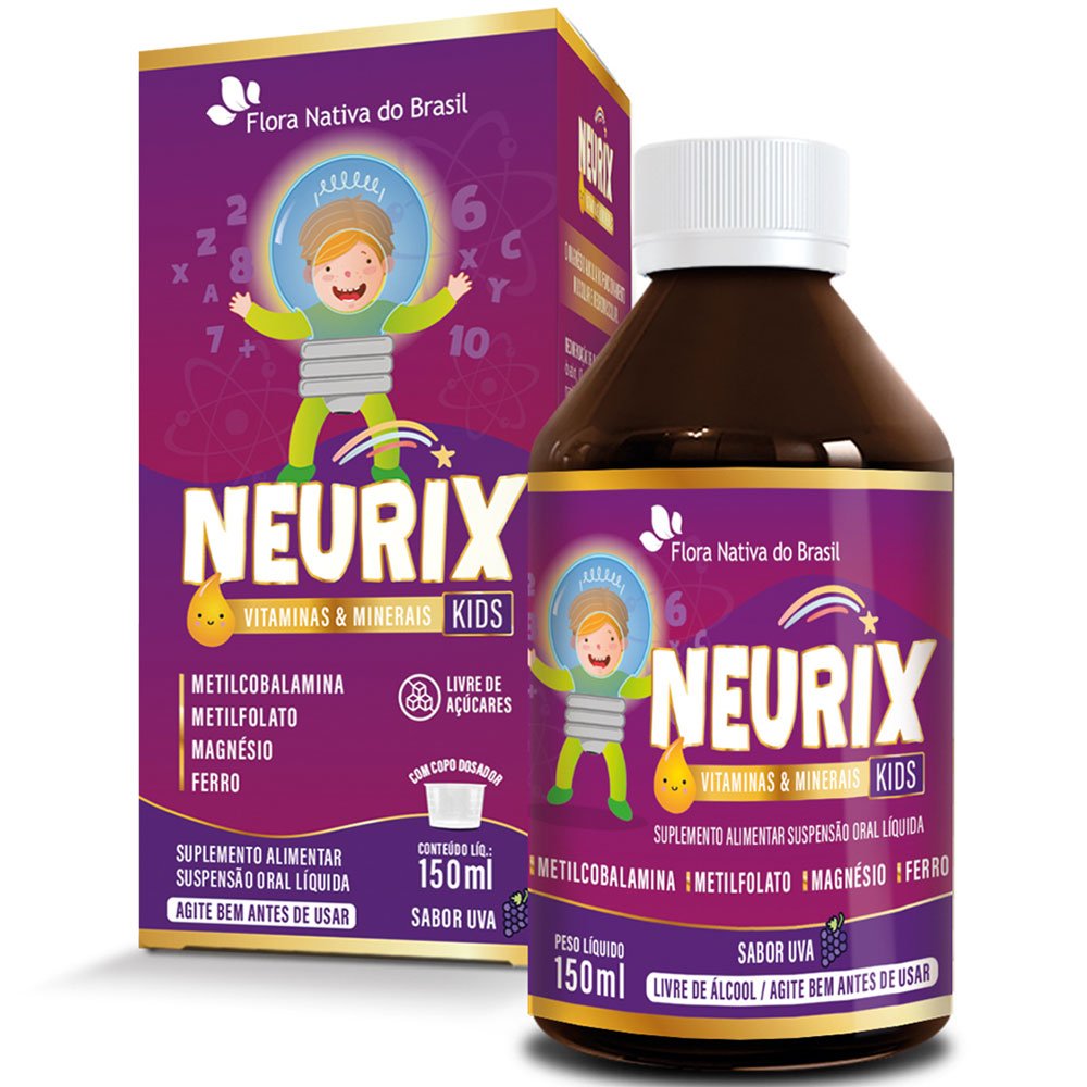 Suplemento Alimentar Neurix Kids Sabor Uva 150ml Flora Nativa