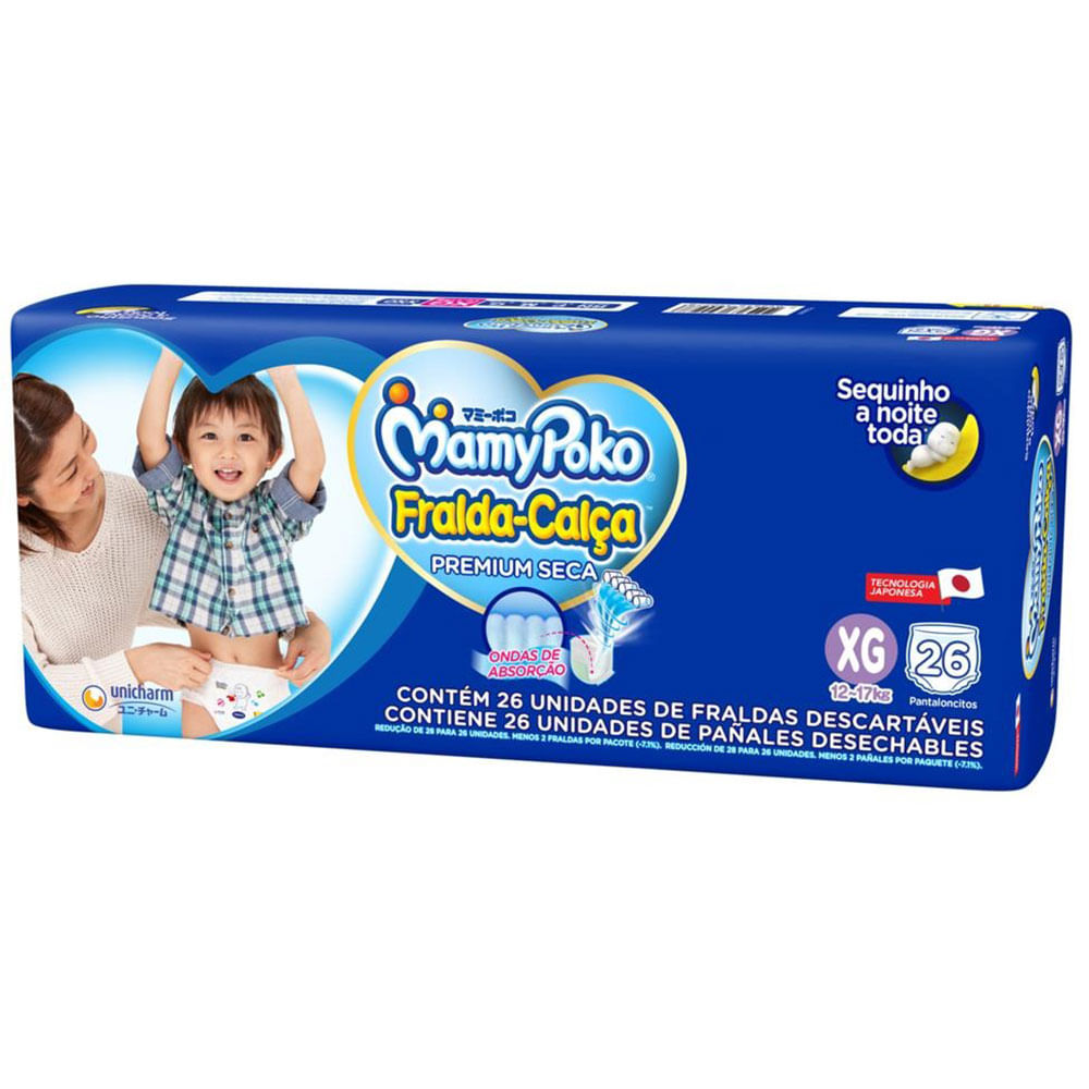 Fralda MamyPoko Calça Super Seca XG 26 Unidades