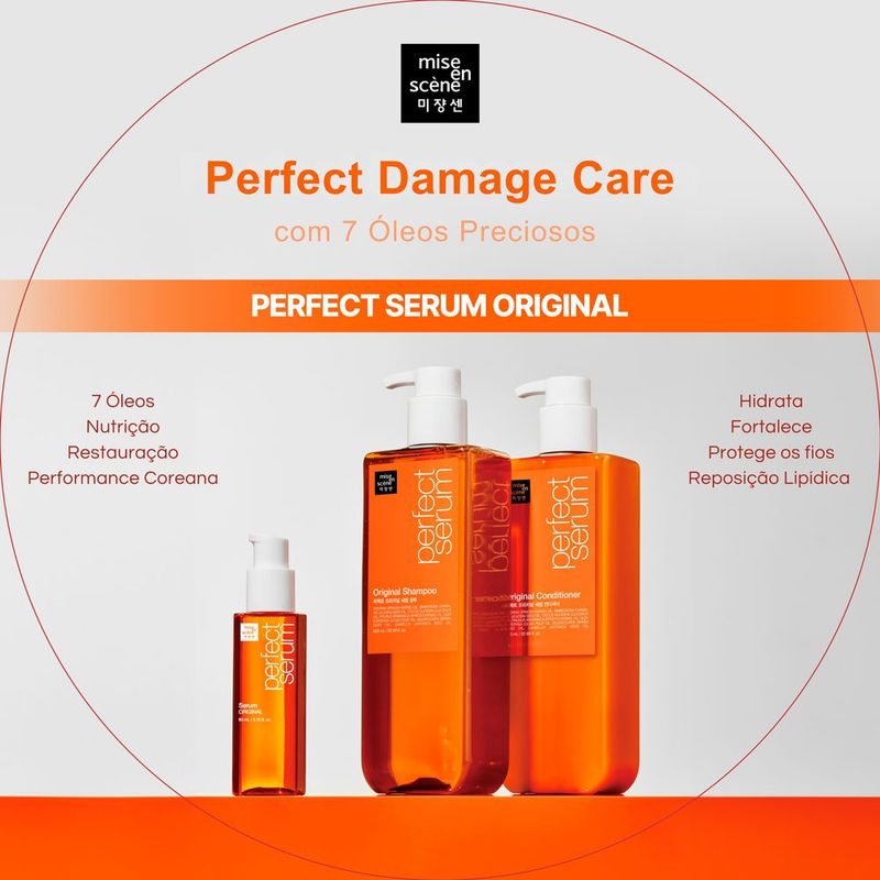 Shampoo Original Mise En Scène Perfect Sérum 530ml