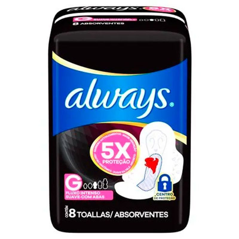 8㎝ CD 希少　オールウェイズ　ALWAYS Absorvente Always Tamanho G Fluxo Intenso 8 Unidades